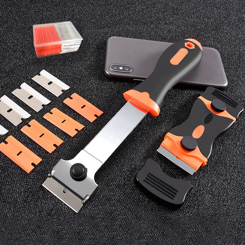 Amazon cross-border hot sale blade multifunctional cleaning scraper double-headed glue removal small blade car film tool