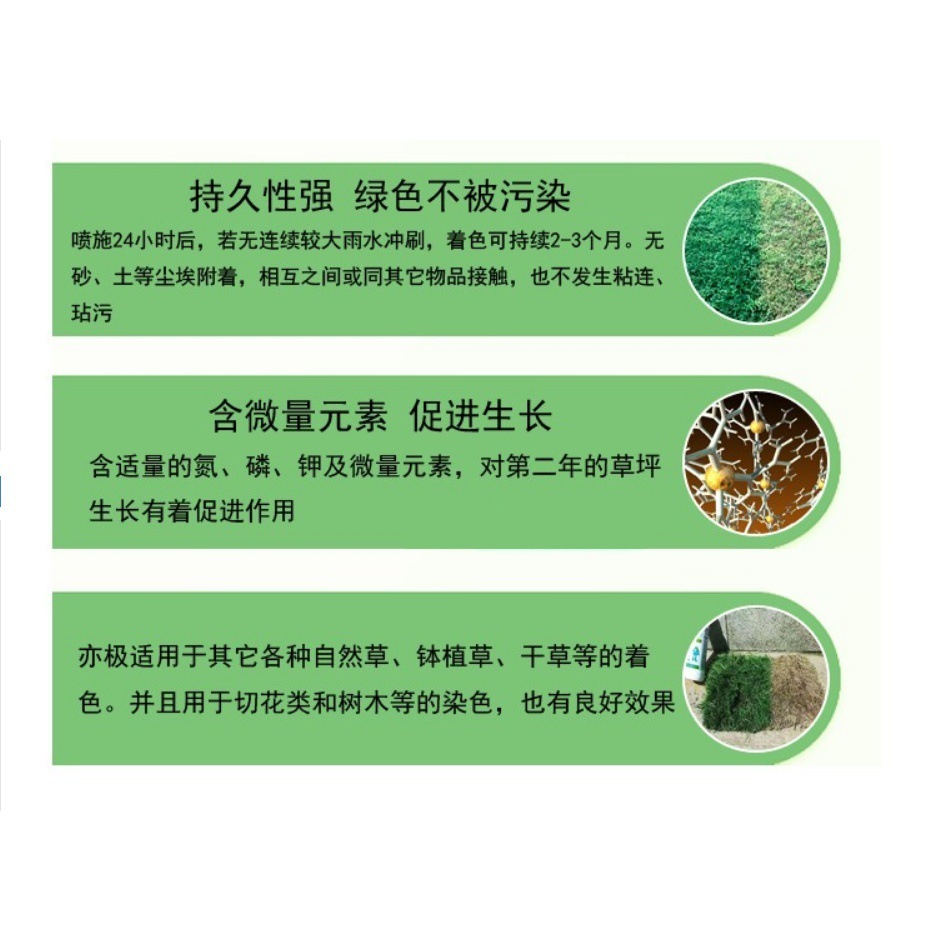 Daily Spring Lawn Green Enhancer Quick Coloring Dye Dormant Dead Grass Project Acceptance Instant Environmental Protection One Spray Green