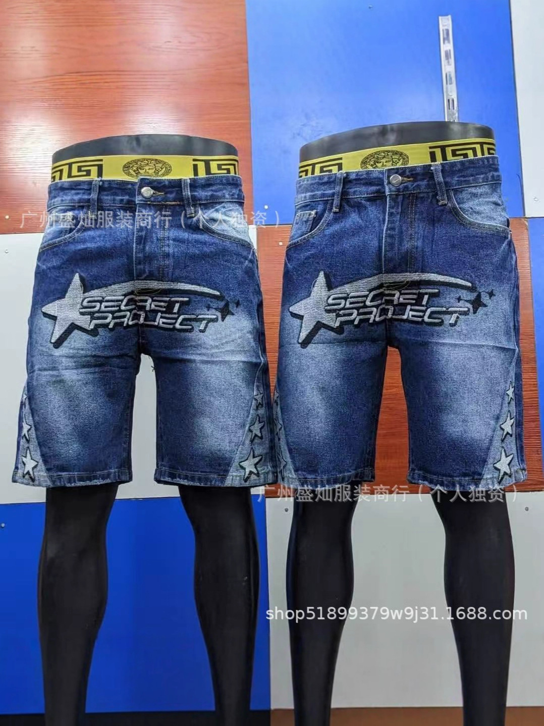 Men's Denim Shorts Wholesale Men's Denim Shorts Five-Point Pants Men's Jeans Wholesale