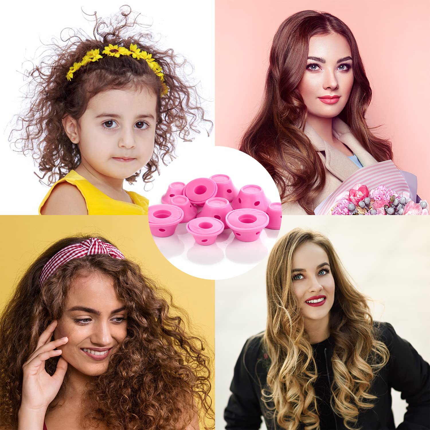 Завивка для ленивых, силиконовая завивка, ручная, грибовидная, для кудрявых волос, стиль Мейзел