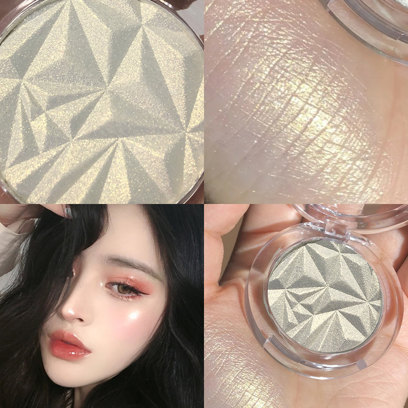 Internet Celebrity Diamond Highlighter Blush Fairy Glitter Powder Contouring Pearlescent Explosion Delicate Brightening Face Shadow Powder