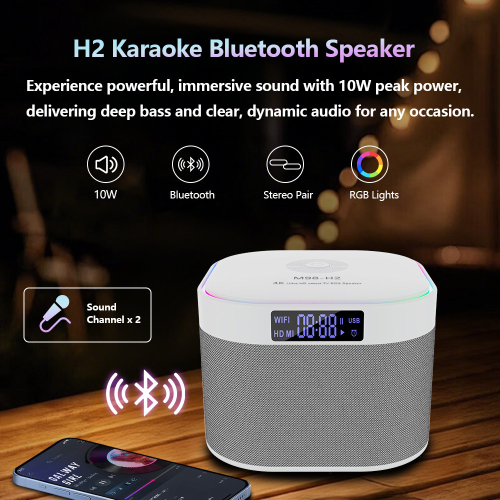 Factory Direct Supply Export Tv Box H2 Set-Top Box Hd Network Tv Player Tv Audio Set-Top Box