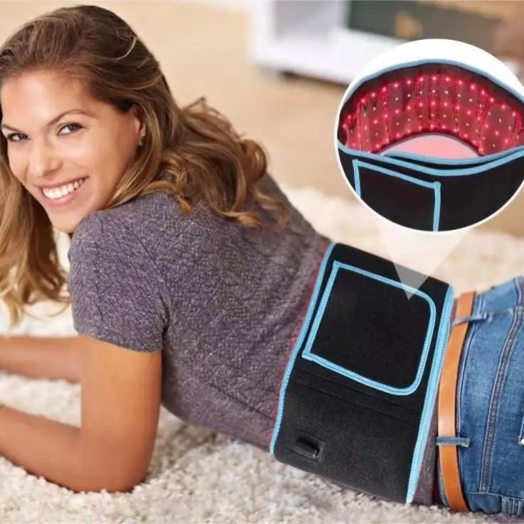 Cross-Border Source Manufacturer 105 Lights Red Light Infrared Physiotherapy Belt Hot Compress Belt Warm Palace Belt Led660850Nm