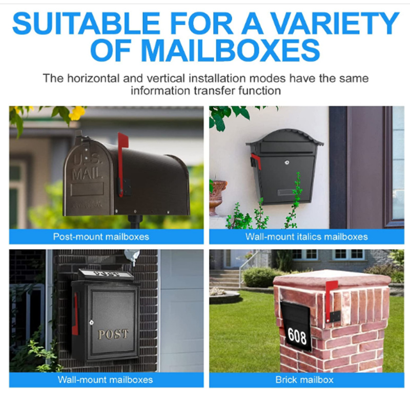 Cross-Border Universal Outing Professional Mailbox Flag Box Replacement Flag Kit Without Tools Universal Mailbox Flag