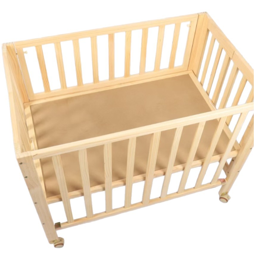 [Customizable] Size Can Be Customized, Solid Wood, No Installation Required, Easy to Store, Foldable Baby Crib