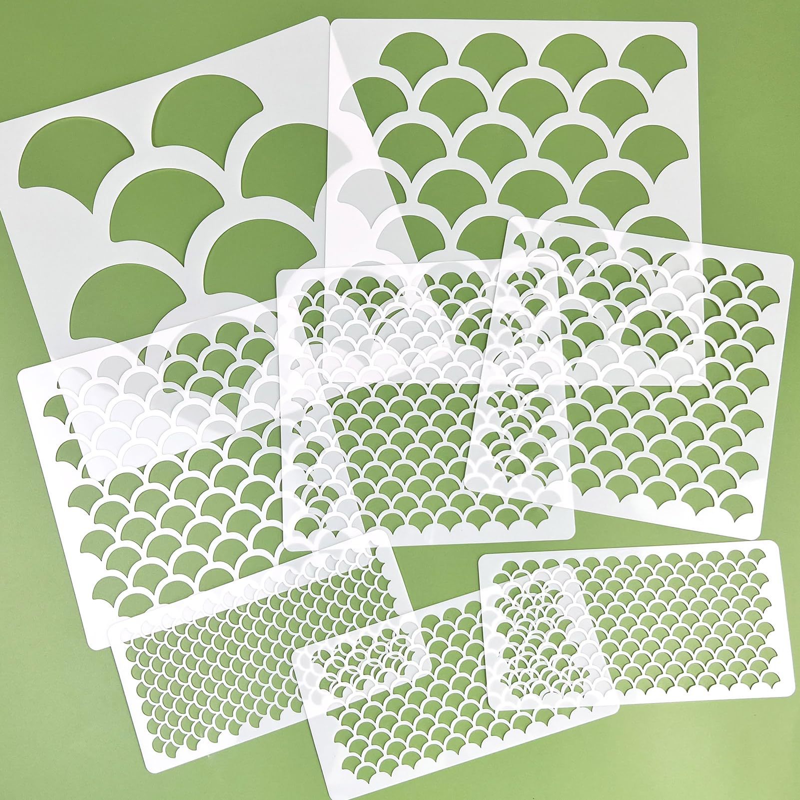 Cross-border hot PET mermaid pattern drawing template wall decoration and other DIY tools