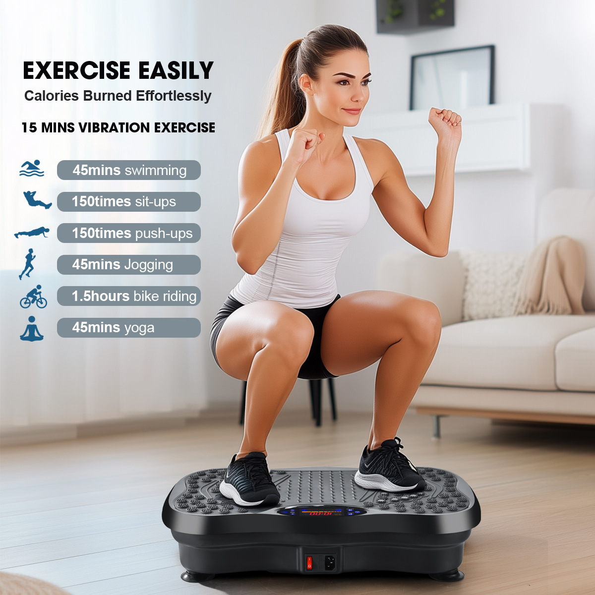 Factory direct fat rejection machine Bluetooth music shaking machine rhythm machine home exercise weight loss fat burning fitness