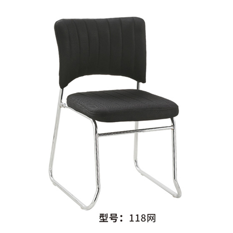Office Chair Comfortable Meeting Chair Dormitory Bow Mahjong Chair Sedentary Stackable Computer Chair Home Backrest Chair