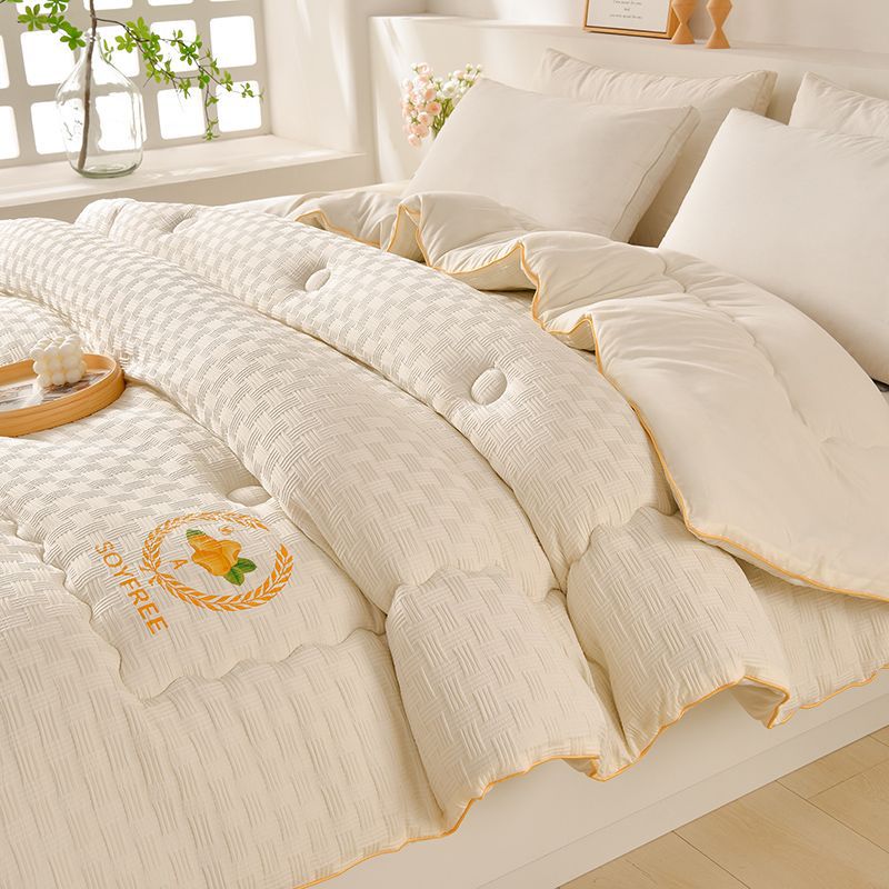 Class a Soy Fiber Quilt, Summer Cooling Quilt, Air-Conditioned Quilt Core, Thickeneded Warm Winter Quilt, Single Double Spring & Fall Quilt, All Year Round