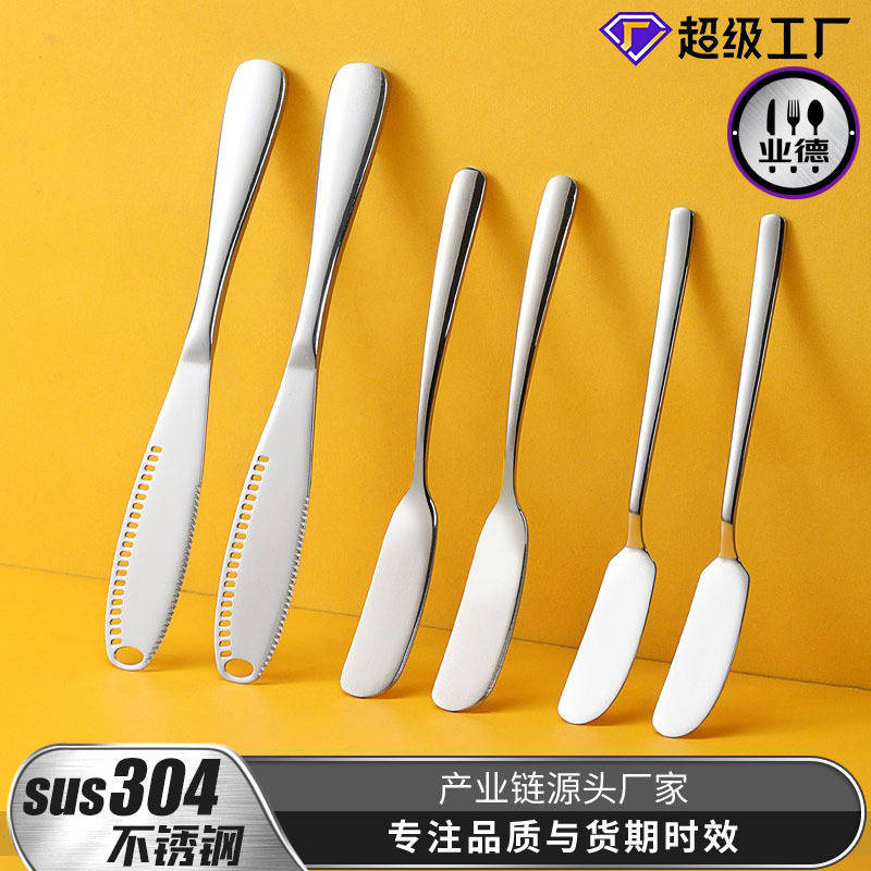 Нож для масла из нержавеющей стали 304 нож для масла нож для намазывания варенья хлеба сырный нож с отверстием лопатка экспорт