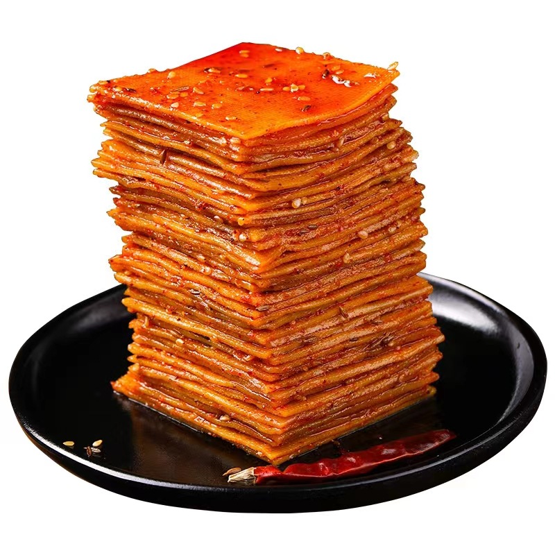 Sixiang mountain dried tofu, thousands of spicy and delicious, Hunan Pingjiang specialty, leisure and greedy snacks, bean skin snacks