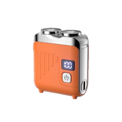 Vcd Digital Display Shaver Men's Travel Case Shaver Typec Fast Charging Portable Mini Beard Shaver