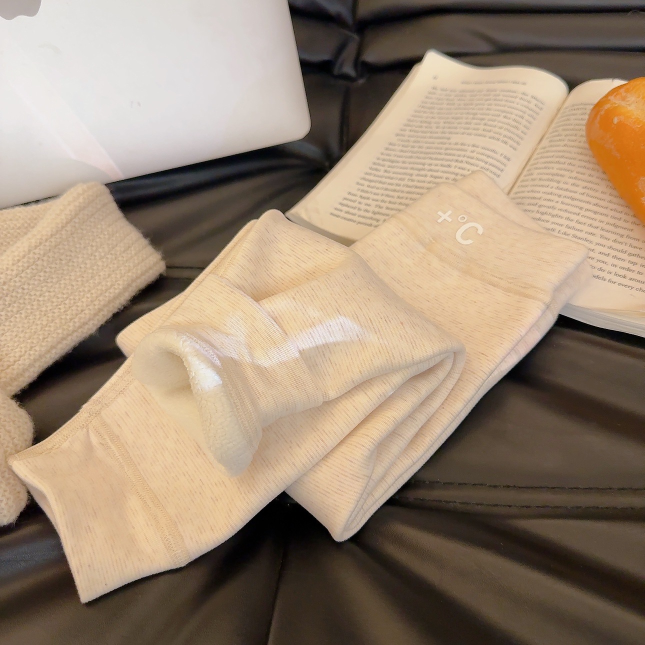 【520G】School Uniform Magic Seamless Thickened Fleece-Lined Wool Silk Ollie Fleece Thermal Pants for Older Children in Autumn and Winter