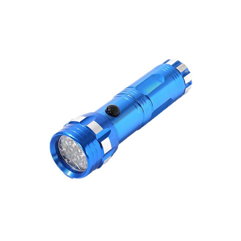 Cross-Border New Aluminum Alloy Flashlight 14Led No. 7 Three-Section Strong Light Flashlight Outdoor Lighting Flashlight Emergency Light