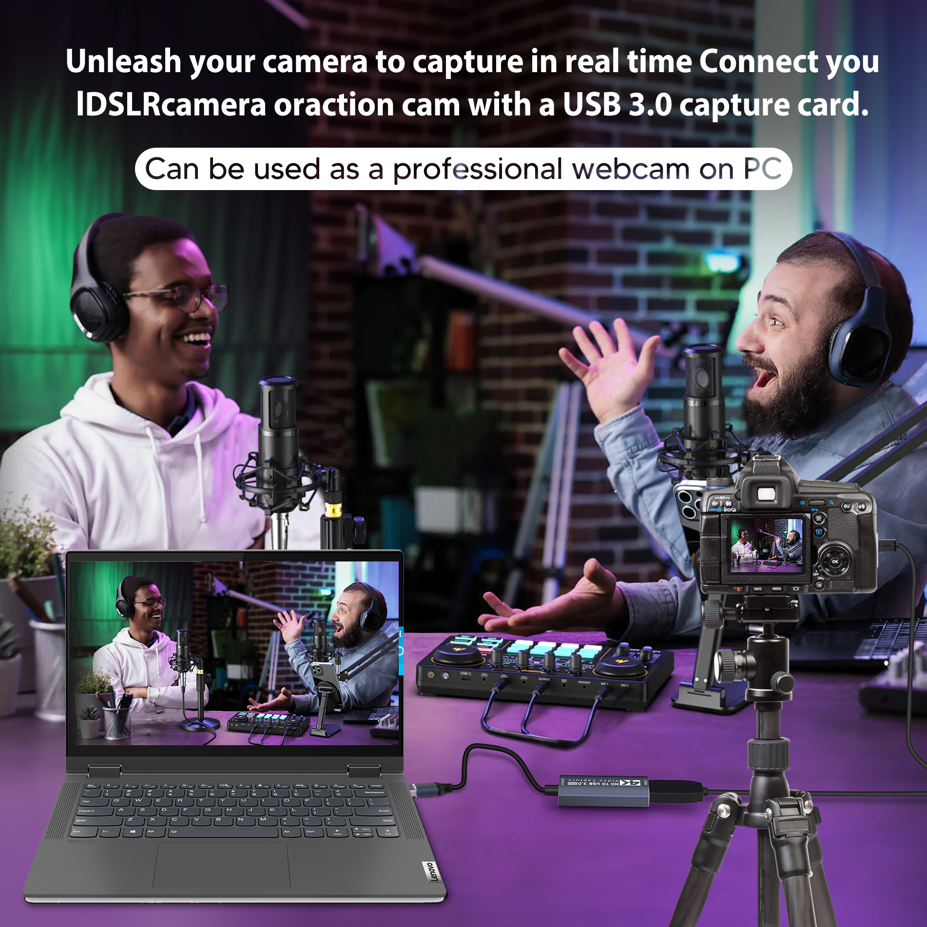 USB3.0 capture card HDMI HD video capture card 4K60HZ game live recording video collector