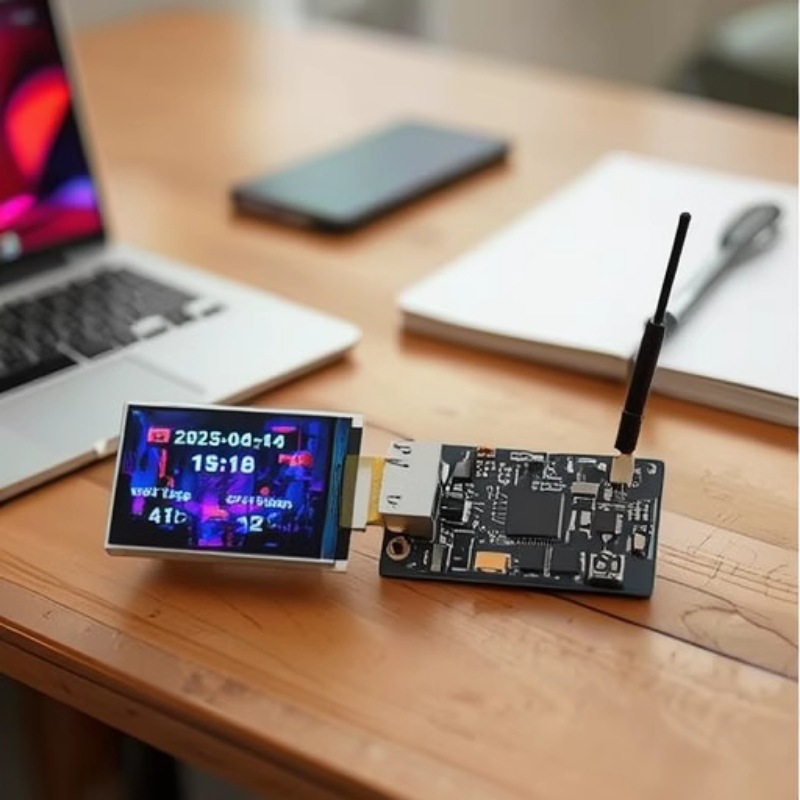 2.8inch Dual Screens + Board Smart Display Case Temperature Time Free DIY Foreign Computer Dual Screen Hot Model