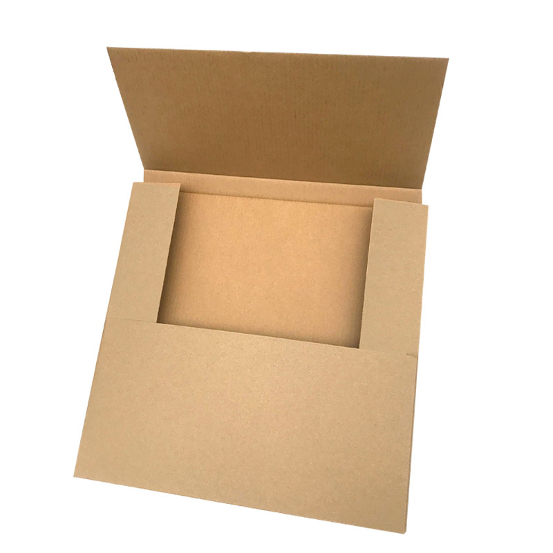 Lp Vinyl Record Box Corrugated Paper Packaging Box Express Delivery Photo Frame Amazon Middle-Sealed Box Delivery Box with Logo Printing