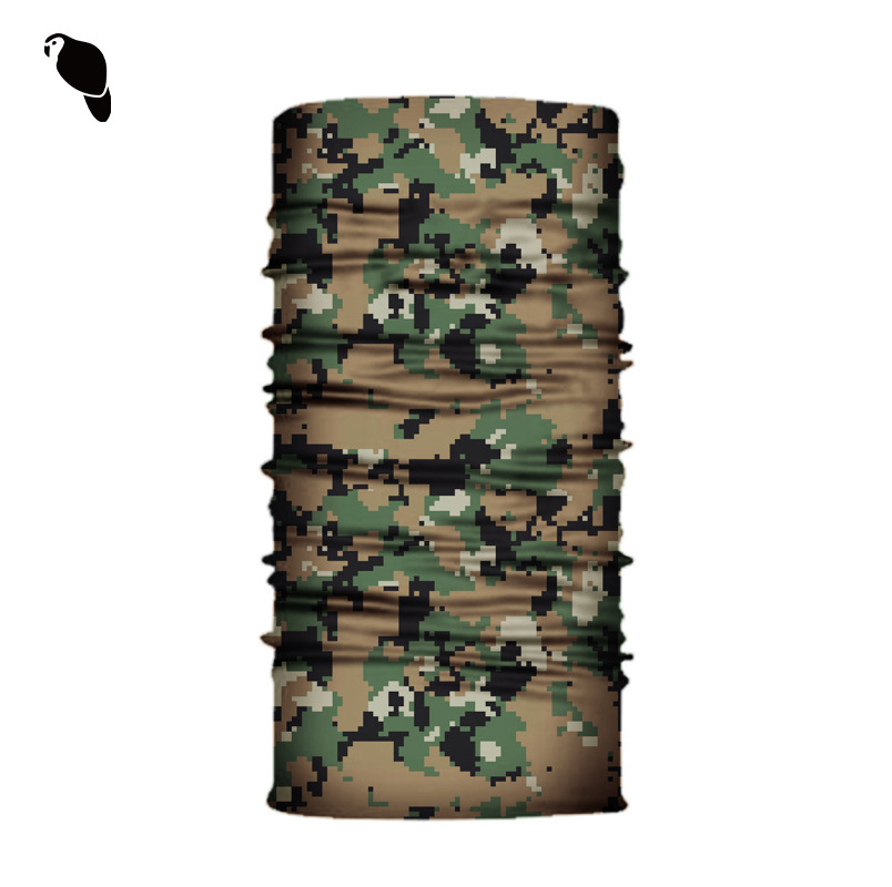 Xunhui Mountaineering Magic Headscarf Forest Jungle Camping Leisure Windproof Sweat-Absorbent Scarf Outdoor Equipment Branch Printing