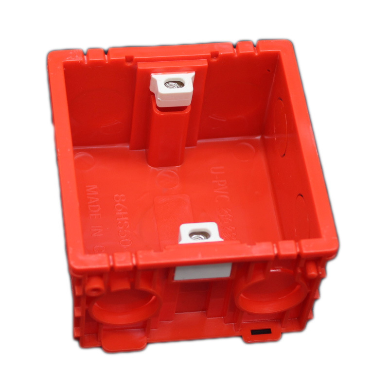 Type 86 Covered Plate Bottom Box Home Decoration Boutique Junction Box Dark Box Switch Socket Junction Box Can Be Assembled Flame Retardant and Thickeneded