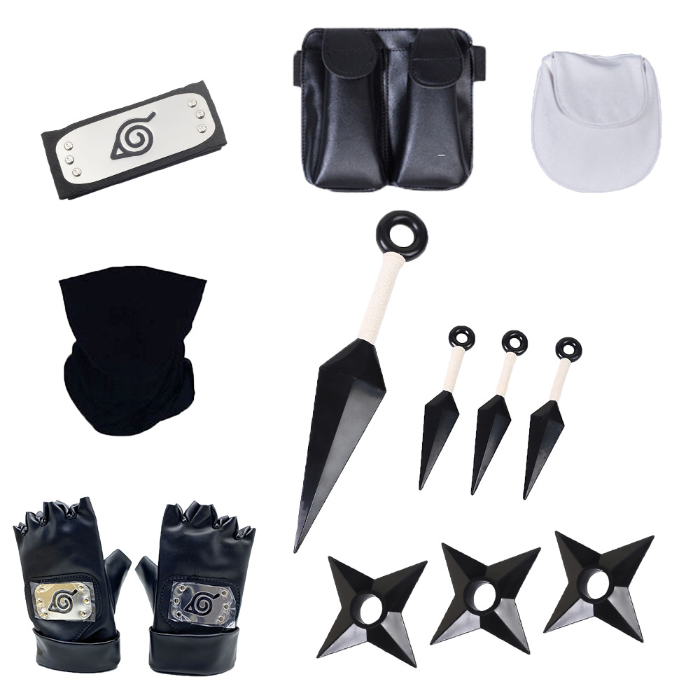 в наличии анимационный аксессуар, маска Какаши, Наруто, без сюрикенов, костюм Наруто Канье