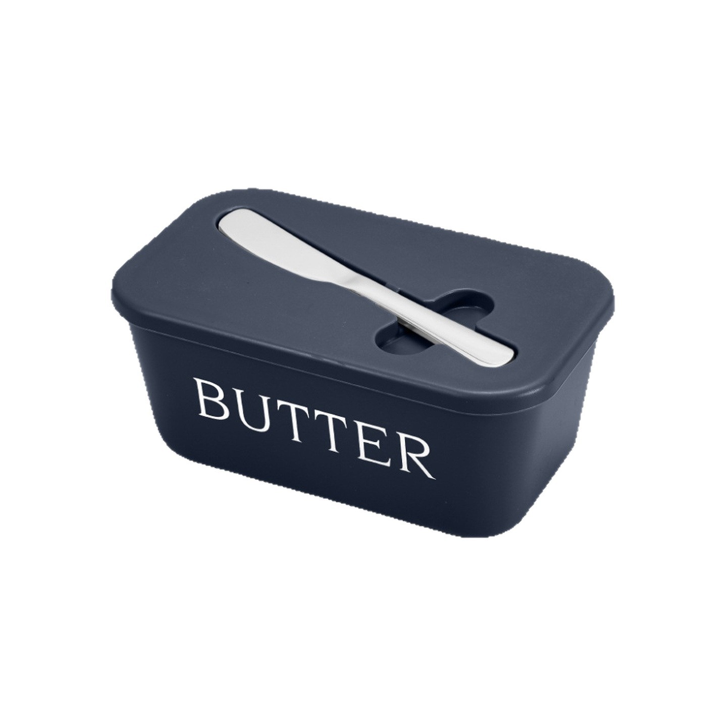 Food-Grade Storage Butter Box Pp Large-Capacity Cheese Box Refrigerator Sealed Dish (with Knife)