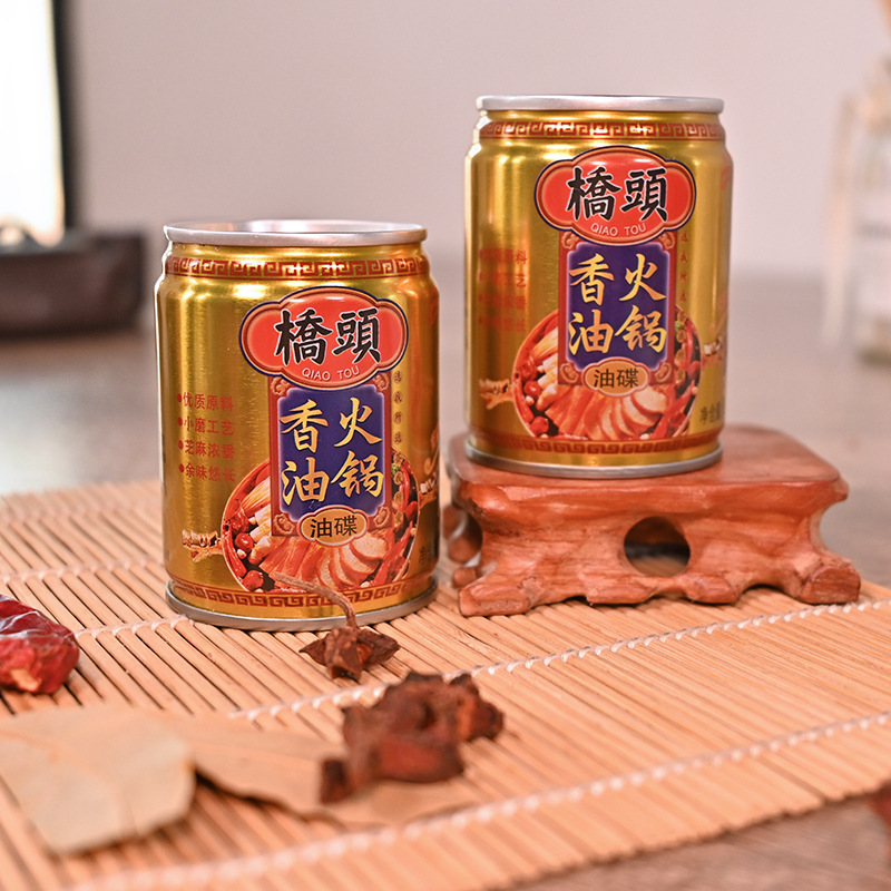 Qiaotou Chongqing authentic hot pot string oil dish 65ml canned dried chili noodles commercial hot pot partner hot pot dipping sauce