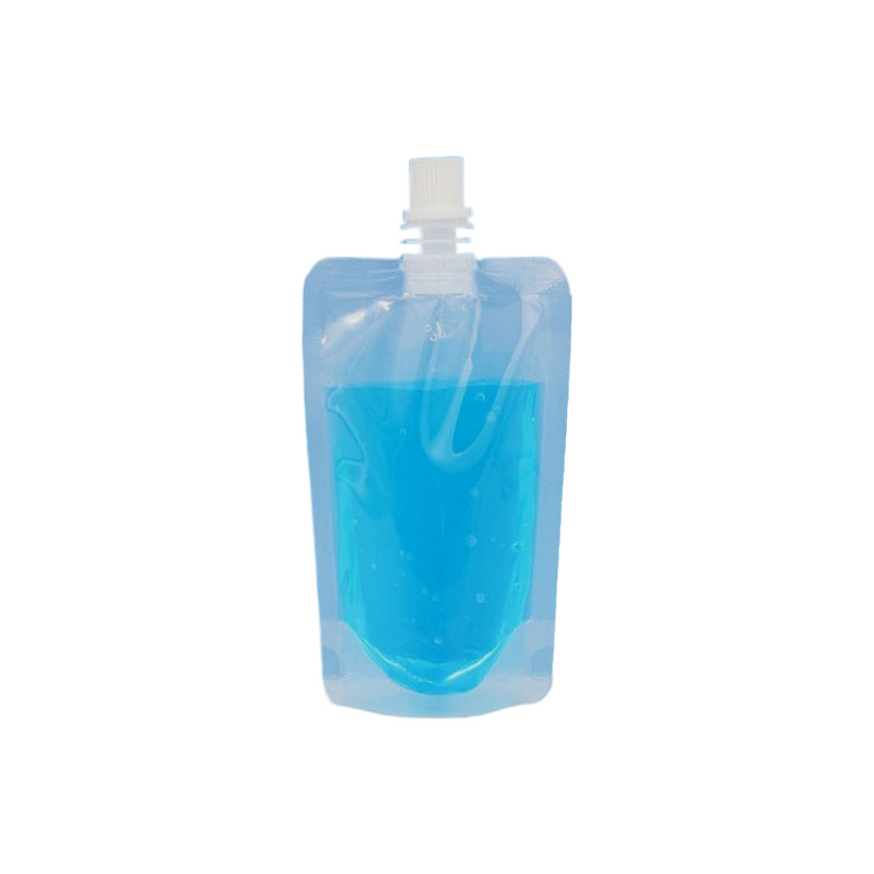 Manufacturer's Ready-Made Disposable Soy Milk Packaging Bag with Leaky Spout, Self-Standing Milk Juice Drink Transparent Spout Bag Wholesale