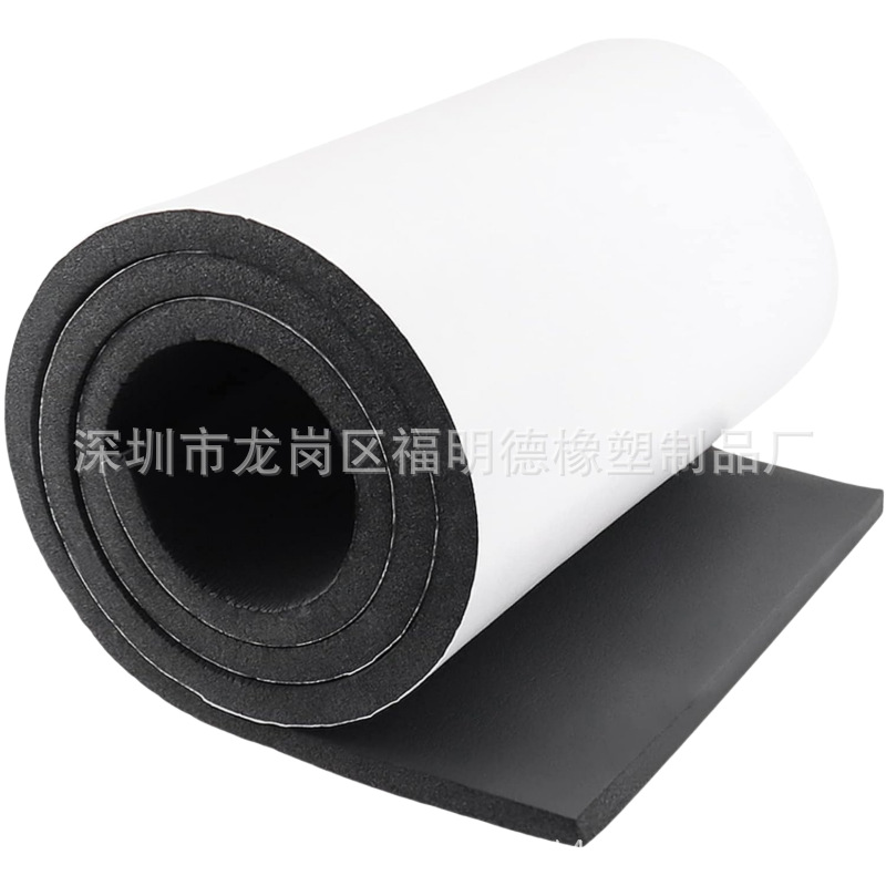 Factory Direct Sales Self-Adhesive Sponge Neoprene Foam Roll Car Soundproofing Mat Sound Insulation Mat Closed-Cell Sponge Rubber Roll