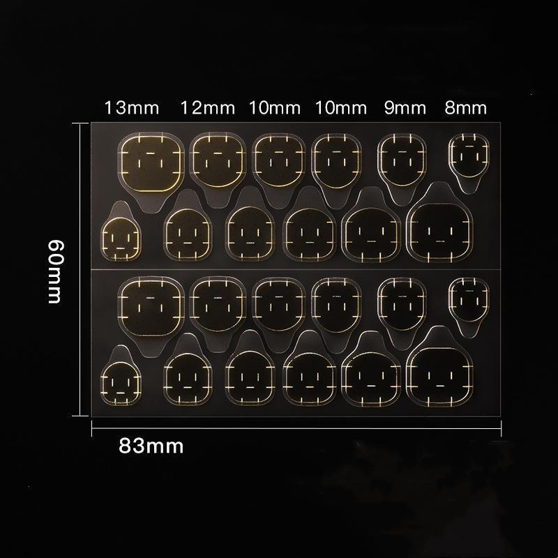 Pink jelly gel powder gel blue invisible glue paste nail piece jelly double-sided glue nail paste 6083 Jelly Glue wholesale