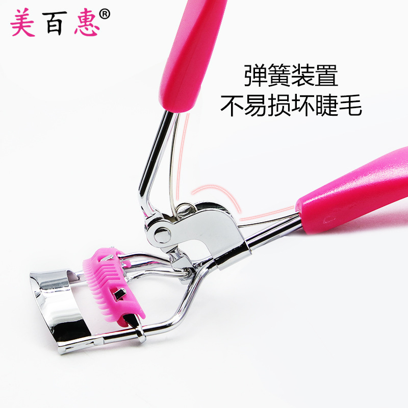 A4 Chrome Band Comb Eyelash Curler Macaron Color Comb Wide Edge False Eyelash Auxiliary Curler Beauty Makeup Tool