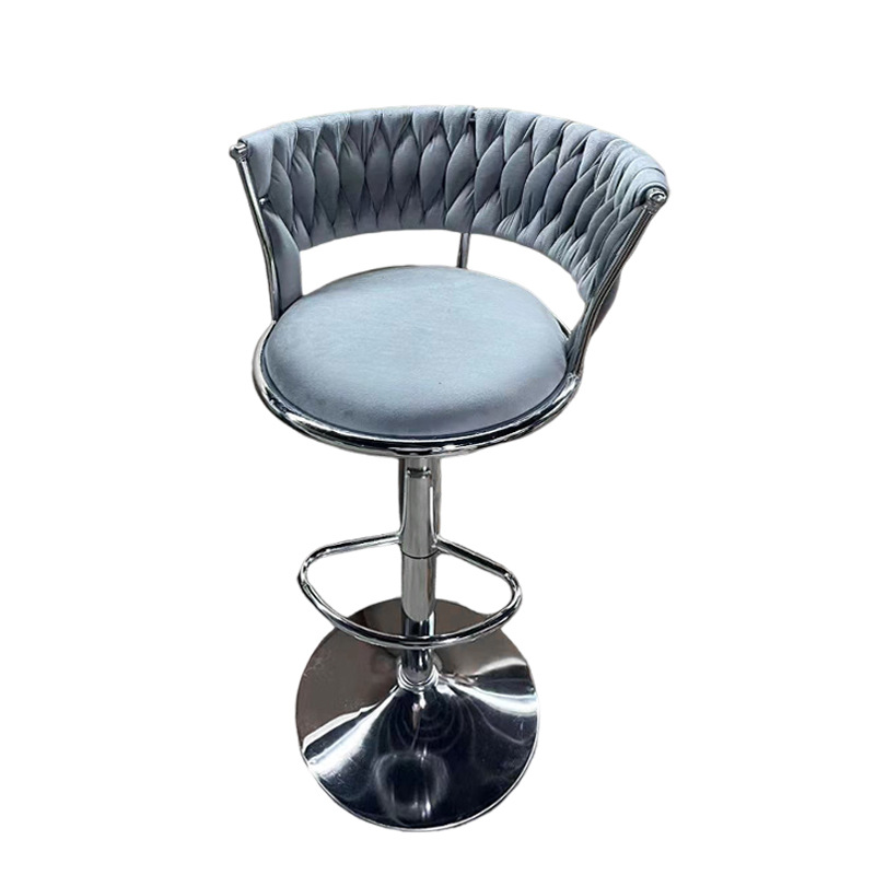 Manufacturer Customized Bar Chair Lifting and Rotating Bar Chair Home High Chair Front Desk Cashier Bar Chair Grooming Stool