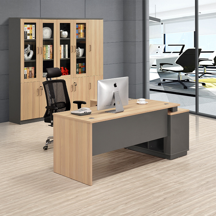 Simple Modern Desk 1 Person Supervisor Manager Desk Office New Chinese Small Single Boss Table