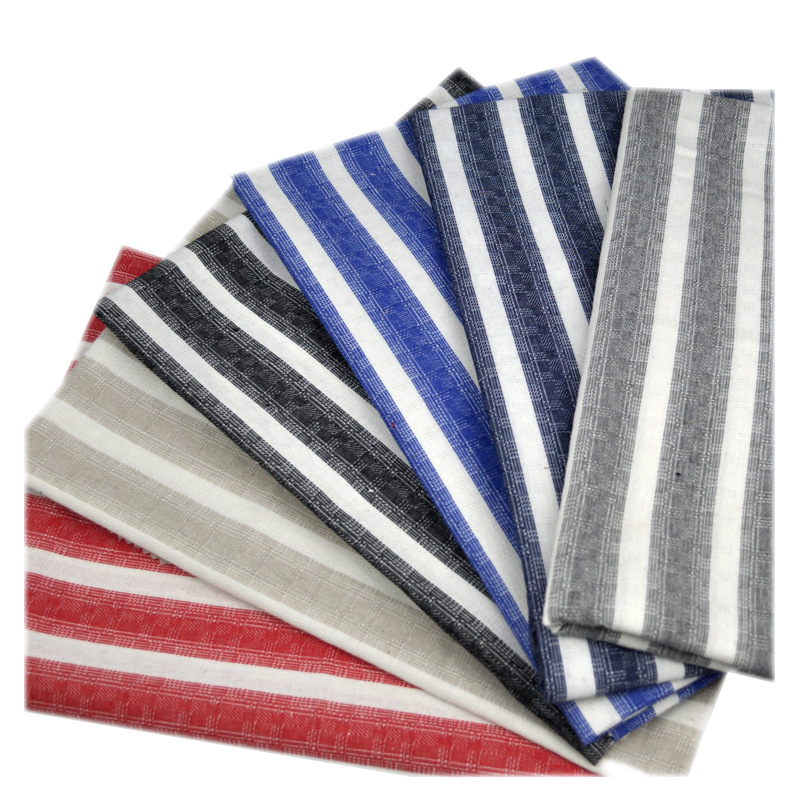Factory Spot Wholesale Polyester-Cotton-Linen Blended Fabric Plain Stripesd Fabric Clothing Fabric Shoes and Hats Tablecloth 064