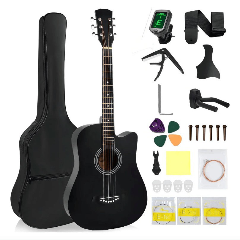 Factory Wholesale and Dropshipping 38inch Guitar Complete Accessory Set/Ukulele Small Guitar 21inch Acoustic Guitar