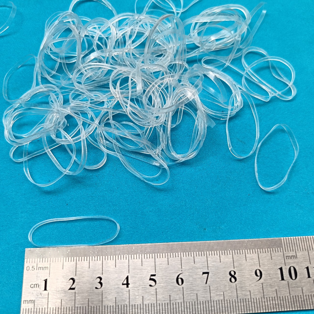 Transparent rubber band transparent rubber band rubber band factory high temperature resistant anti-aging dust and tasteless