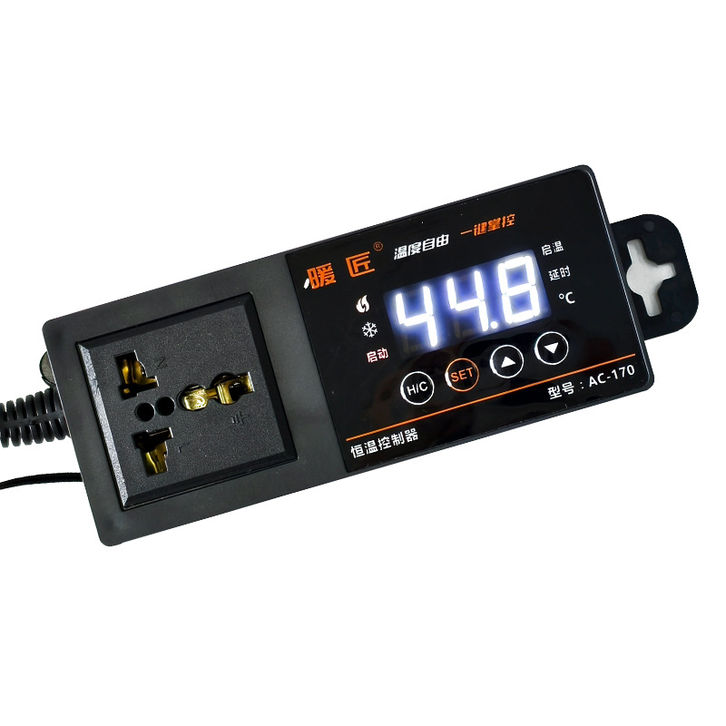 Reptile Thermostat with Temperature Control Probe, Breeding Tank Heating Pad, Aquarium Thermostat, Pet Digital Display Electronic Temperature Control