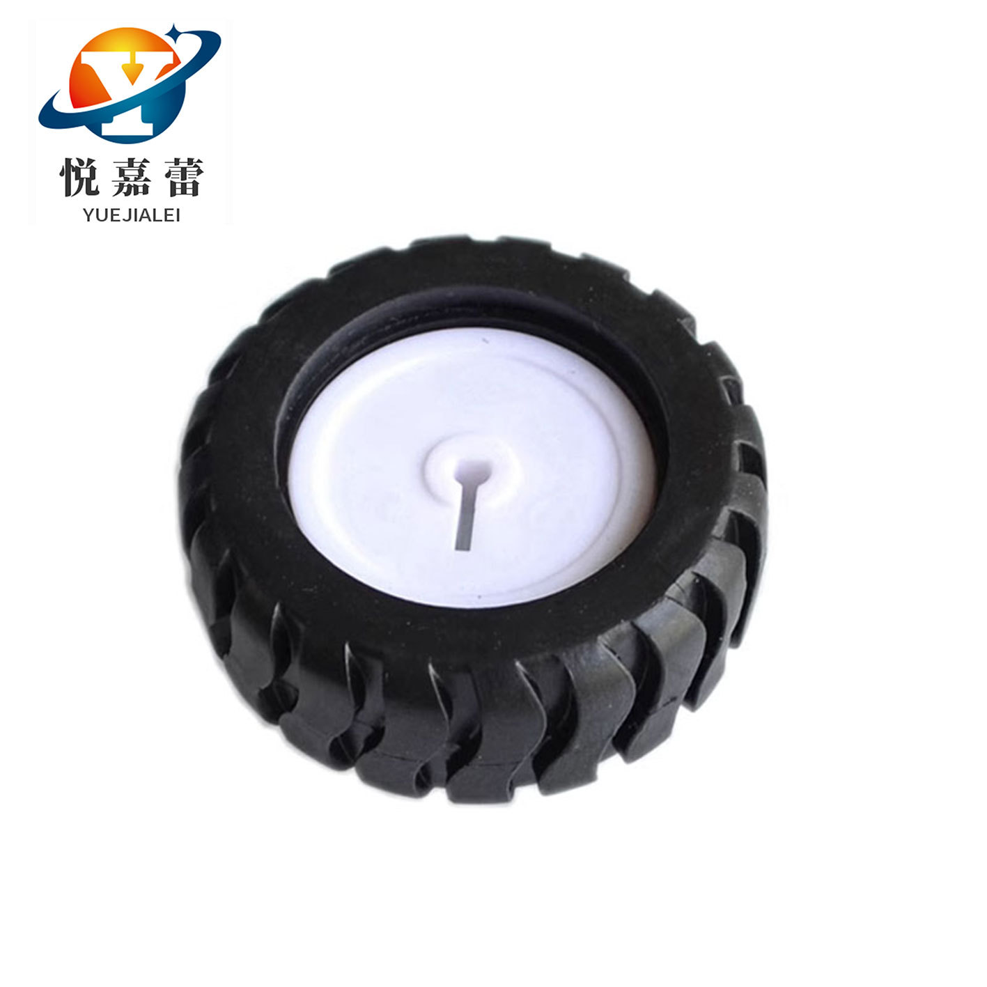 [Фабричный Outlet] Резиновая шина D-оси, аксессуары для роботов, колесо модели трекового автомобиля 43 мм