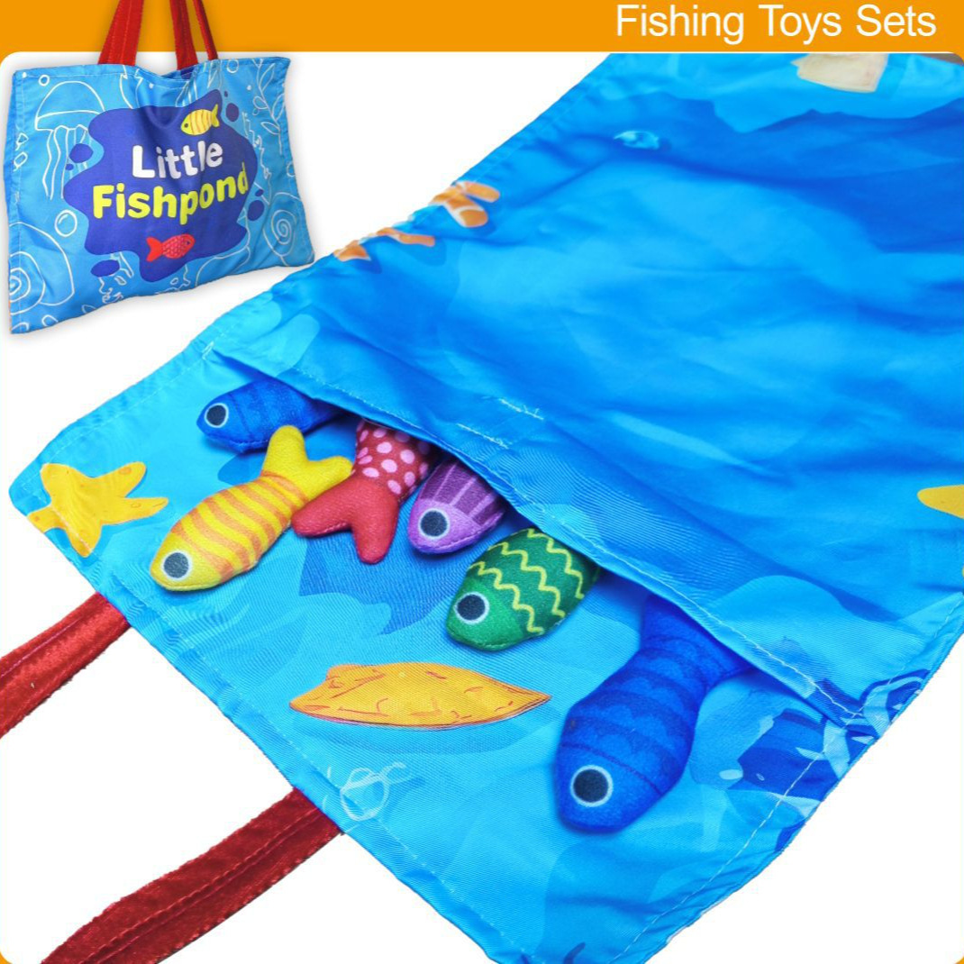 Cross-Border Popular Montessori Toys Baby Fishing Toys Fabric Crawling Game Mat Three-Dimensional Early Education Enlightenment