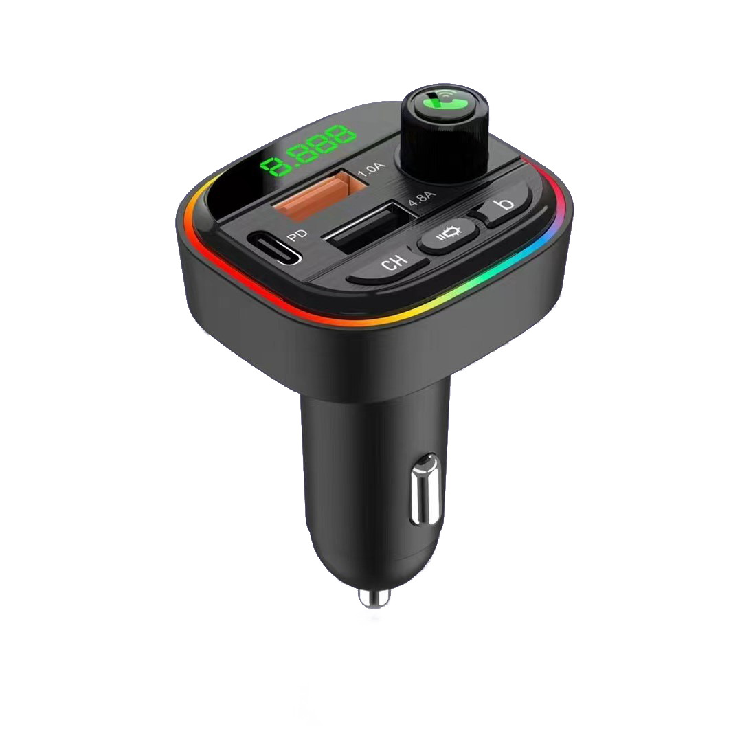 Factory Direct sales L01 car Bluetooth receiver hands-free FM transmitter multi-function dual USB charger cigarette lighter