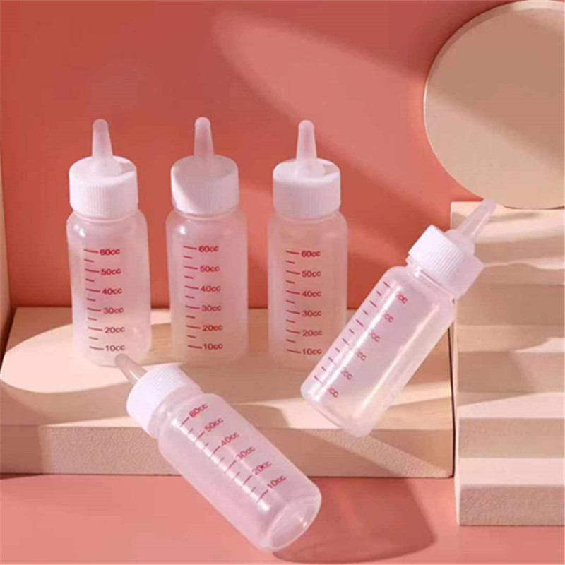 Pet Bottle 60 ml Pet Silicone Bottle Cat Dog Bottle small size Nipple Pet Products Wholesale