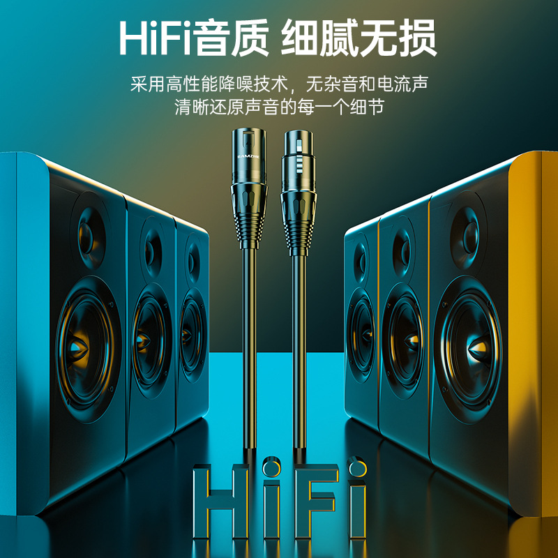Xlr Male to Female Audio Extension Xlr Professional Karaoke Live Microphone Microphone Head Speaker Box Line