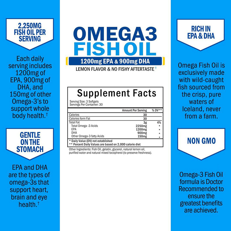 Cross-border Hot Selling Fish oil soft Capsule Fish oil soft capsules Source Manufacturer Supports OE M