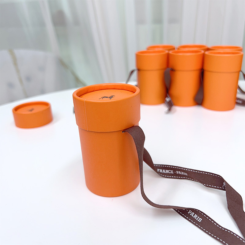 Silk Scarf Gift Set Boxed Ribbon Round Gift Box High-end Boutique Gift Box for Giving People Preferred suit High Quality Box