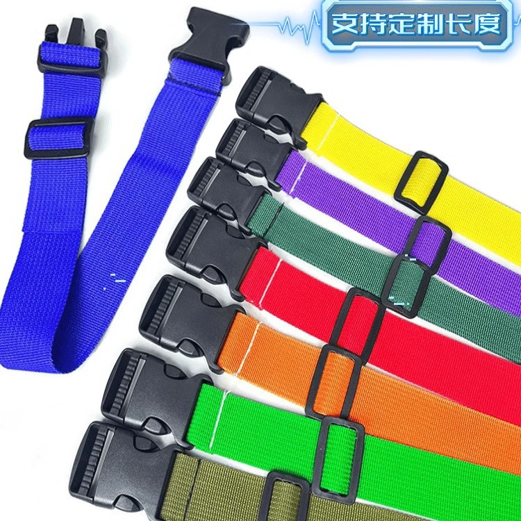 Non-elastic buckle strap adjustable and fixed multifunctional plastic buckle webbing strap storage tightening strap