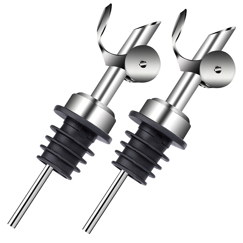 Wine Pourer Stainless Steel Red Wine Bartending Accessories Utensils Sauce Vinegar Oil Bottle Seasoning Bottle Shaker Bartending Tools