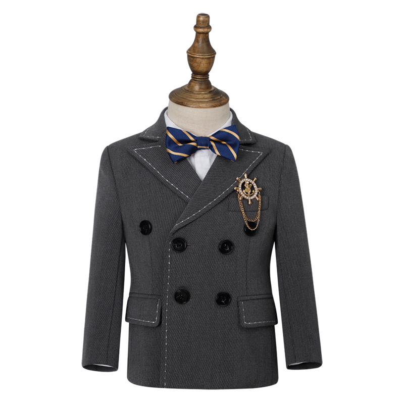 Children's Suit suit British Style Flower Boy Host One-year-old Dress Boy's Speech Piano Handsome Show Dress