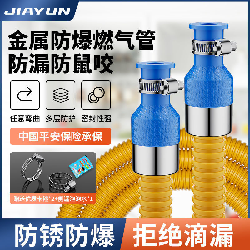 National standard natural gas special pipe household armored explosion-proof gas pipe gas liquefied gas stove gas valve connecting pipe