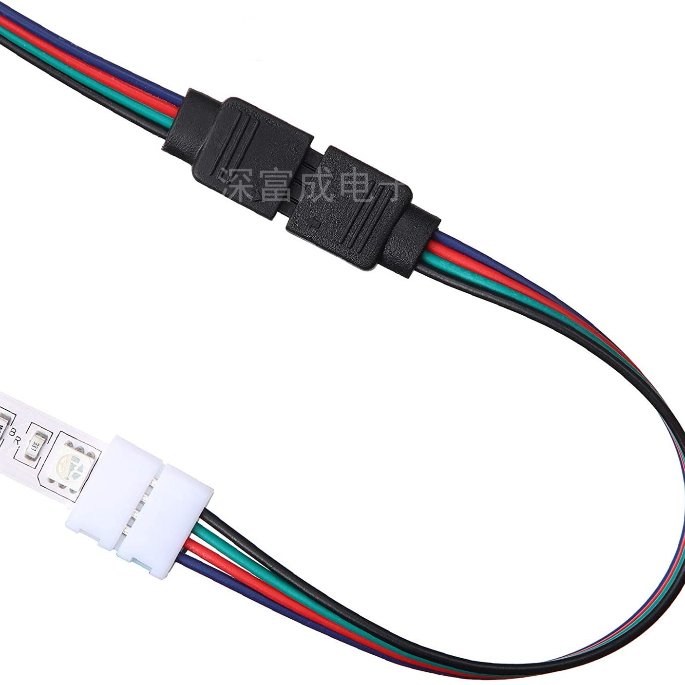 RGB to 4p welding-free cable RGB light bar cable welding-free light strip cable 4pin female to welding-free cable