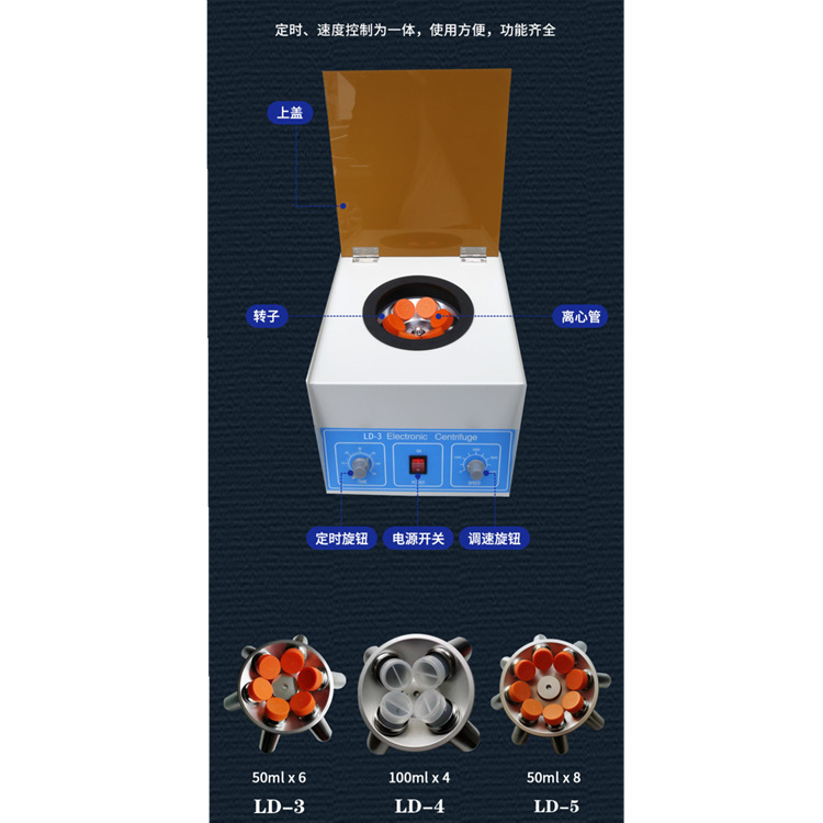 800-1 Tube Centrifuge 800D Low Speed Desktop Centrifuge Beauty PRP Electric Laboratory Separation Centrifuge