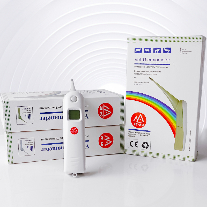 Veterinary Digital Thermometer for Cattle, Sheep, Horses and Pigs Thermometer for Cats and Dogs Pet Anal Thermometer Breeding Anal Rapid Thermometer
